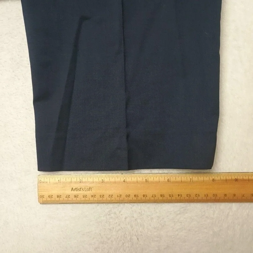 Banana Republic Pants Men 36x30 Blue Dress Slim 120s Marzotto Wool Suit Work